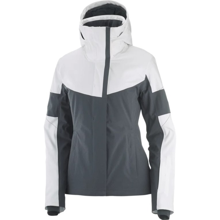 White / Black Salomon Speed Women's Insulated Jackets | PH 38547B